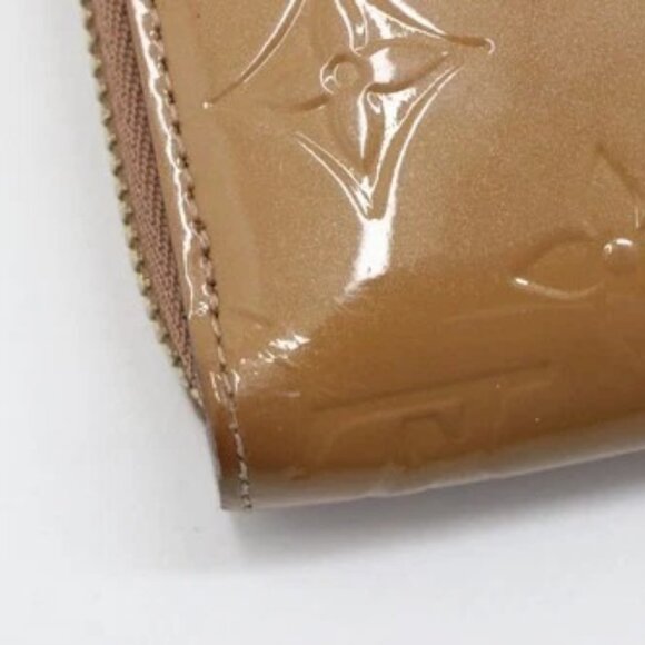 Louis Vuitton Monogram Vernis Patent Leather Zippy Around Long Wallet - Beige - Picture 11 of 16